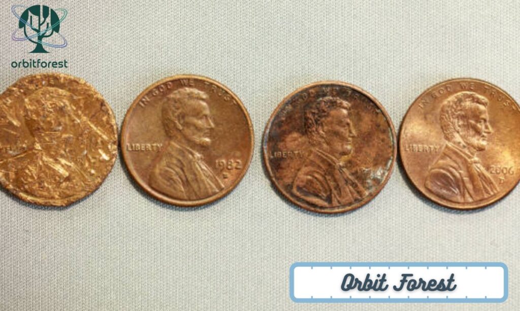 4 US Pennies