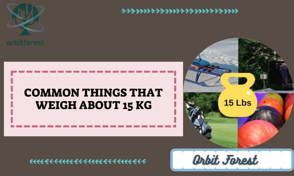 Common Things That Weigh About 15 Kg