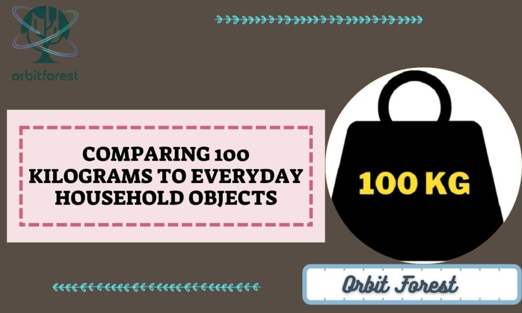Comparing 100 Kilograms to Everyday Household Objects