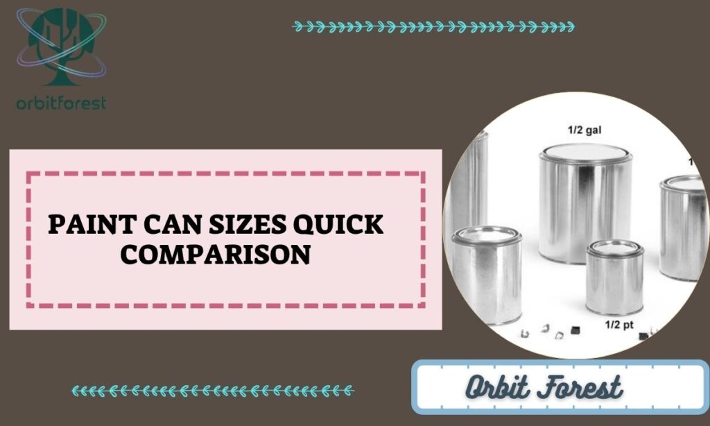 Paint Can Sizes Quick Comparison