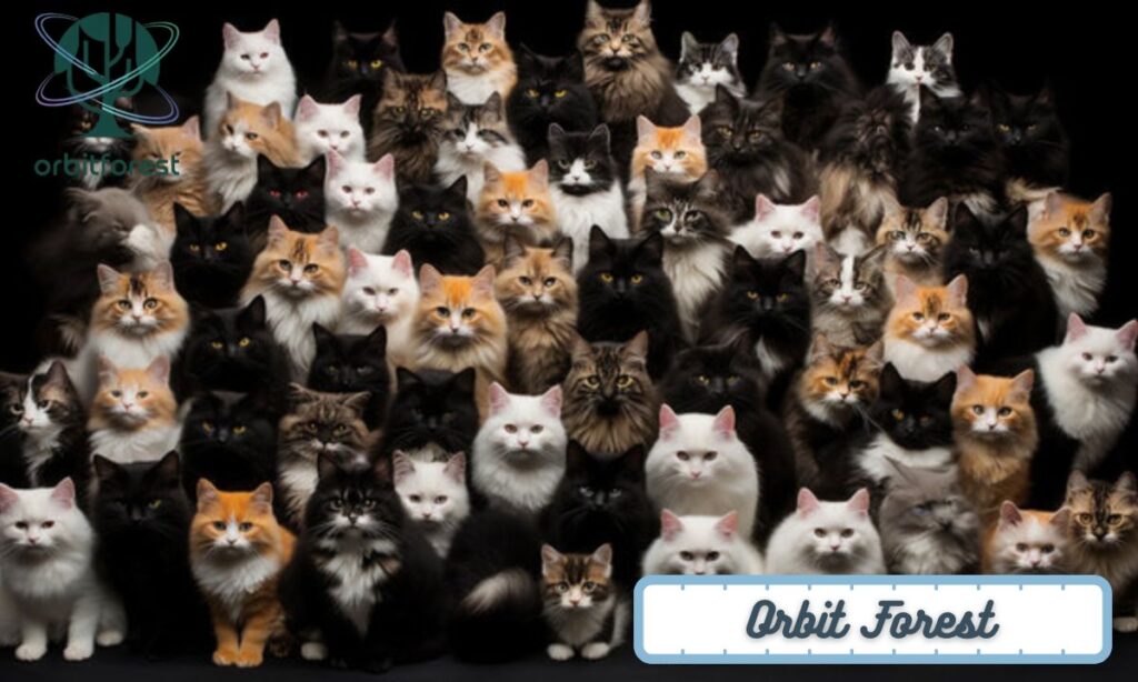 Stack of 10 Average House Cats